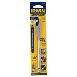 Broca Paleta 1/4" Hex 11/16" x 6" para Madera Irwin IW14004