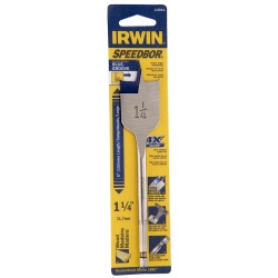 Broca Paleta 1/4" Hex 1 1/4" x 6" para Madera Irwin IW14011