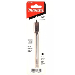 Broca Paleta 1/4" Hex 1/2" x 6" para Madera Makita D-23977