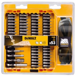 Taladro Percutor 1/2" 20V XR 2 Bat + Set de Puntas 53 Pzs Dewalt DCD709D2-K3