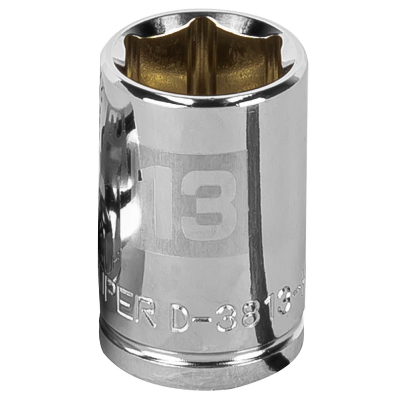 Dado Hexagonal Milimétrico 3/8" x 13mm Corto Truper 13677