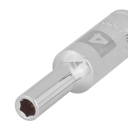 Dado Hexagonal Milimétrico 1/4" x 4mm Largo Truper 100968