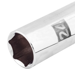Dado Hexagonal Milimétrico 1/2" x 24mm Largo Truper 101012
