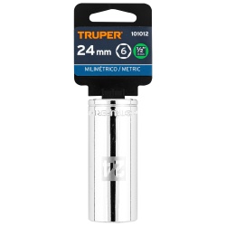 Dado Hexagonal Milimétrico 1/2" x 24mm Largo Truper 101012