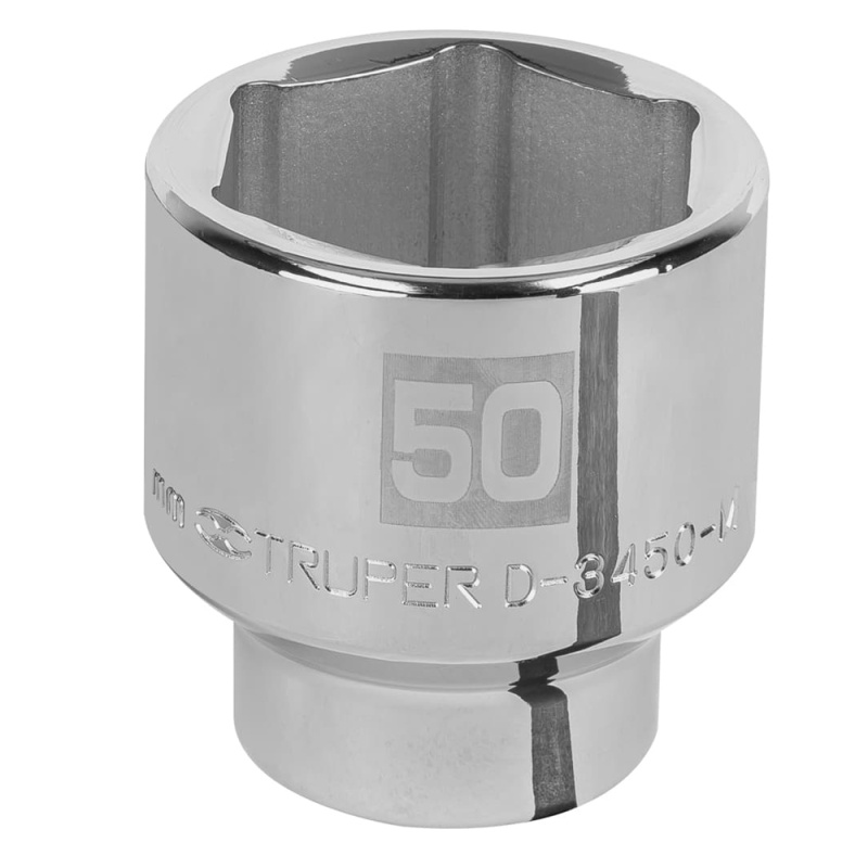 Dado Hexagonal Milimétrico 3/4" x 50 mm Corto Truper 14997