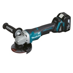 Amoladora Angular 4 1/2" 18V BL 1 Bat y Carg Makita DGA458RTE