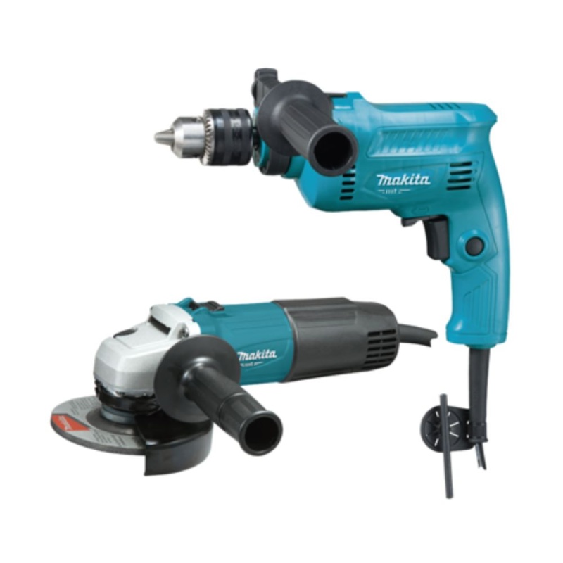 Taladro Percutor 1/2" 500W + Amoladora Angular de 4 1/2" 540W Makita MT MTK0003B