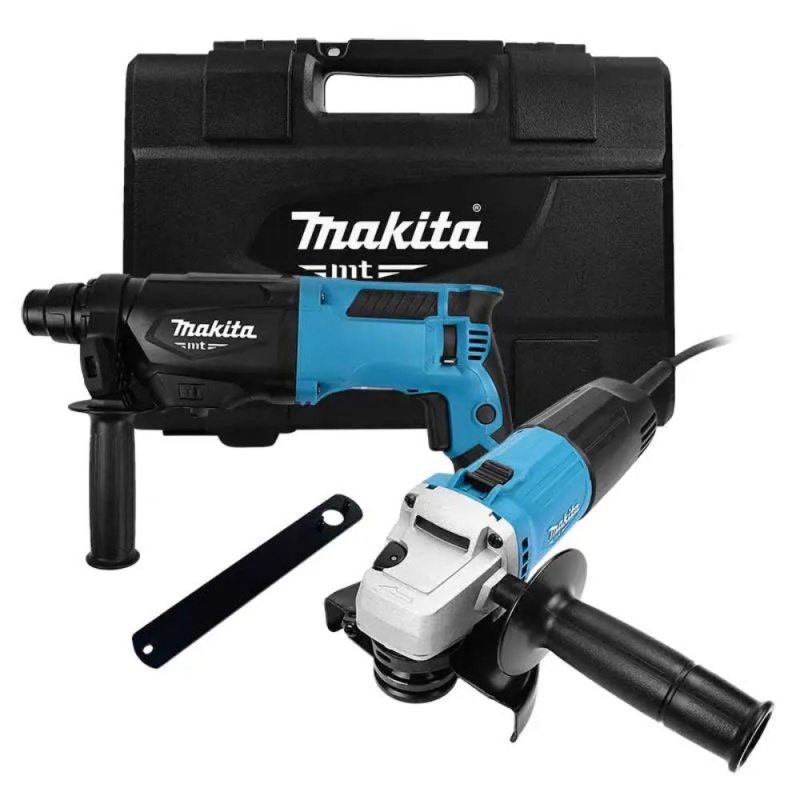 Rotomartillo 1" 800W + Amoladora Angular 4 1/2" 540W Makita MT MTK0005B