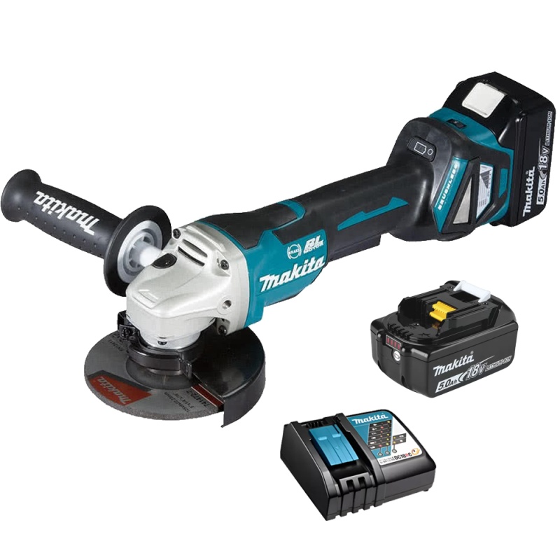 Amoladora Angular 5" 18V LXT BL Inc 2 Bat y Carg Makita DGA518RTE