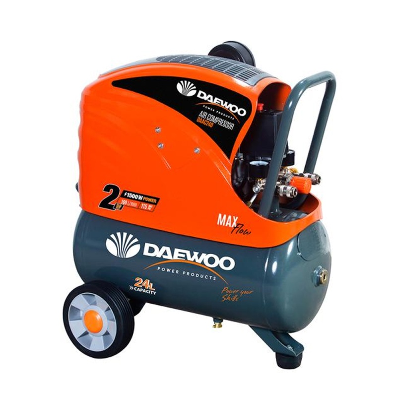 Compresor de Aire 2HP 24L 115 PSI DaeWoo DAAC24D