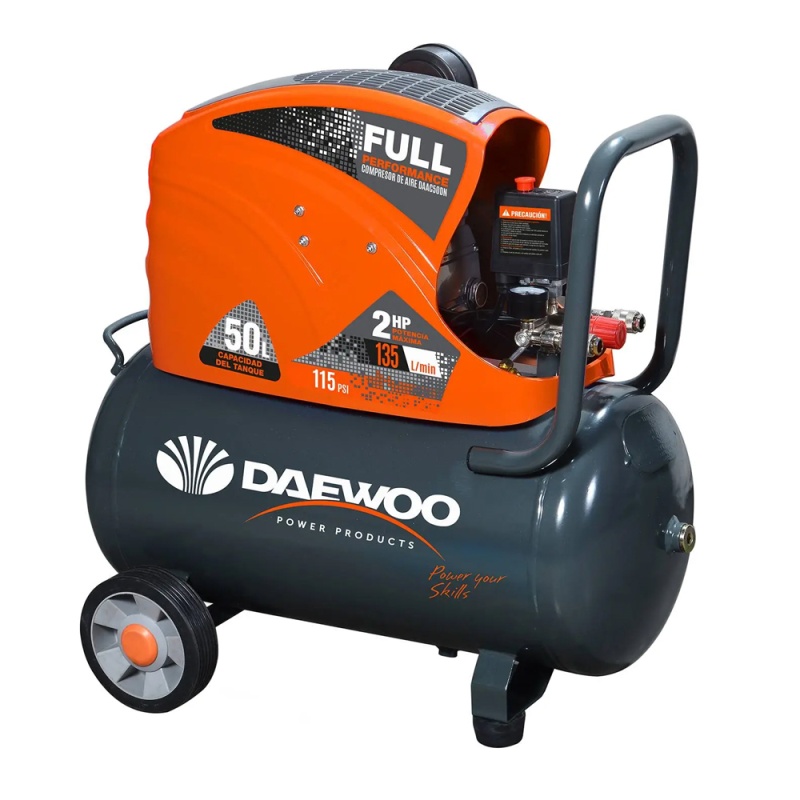 Compresor de Aire 2HP 50L 115 PSI DAEWOO DAAC50D