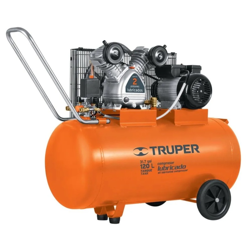 Compresora de aire 4 HP 120L 116 PSI Truper 102132