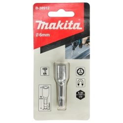 Dado Hexagonal Milimétrico 1/4" x 6mm Corto Makita B-38912