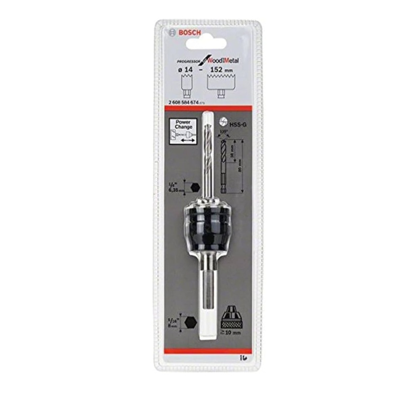 Adaptador de cambio de potencia HSS-G 14 -152 mm Bosch 2608.584.675-000