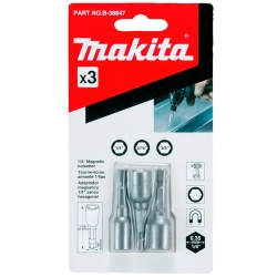 Set de Dados Hexagonal Pulgada 1/4" Hex 3 Pzs Makita B-38847