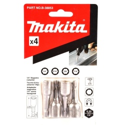 Set de Dados Hexagonal Pulgada 1/4" Hex 4 Pzs Makita B-38853