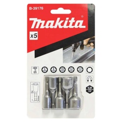 Set de Dados Hexagonal Milimétrico 1/4" Hex 5 Pzs Makita B-39176