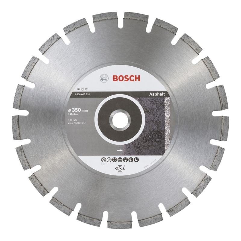 Disco Diamantado Segmentado P/Asfalto 14" (350 mm) Bosch 2608.603.831-000