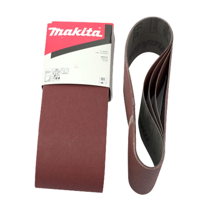 Lija de banda 100 x 610 mm para Madera / Metal Grano 80 5 Und Makita