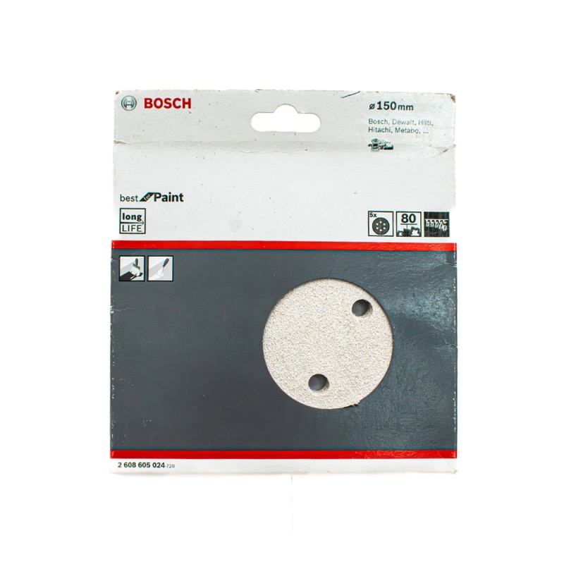 Lija Excéntrica 6" Grano 80 5 und Bosch 2608.605.024-000