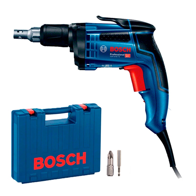 Atornillador para Drywall 1/4" Hex 701W Bosch GSR 6-60 TE