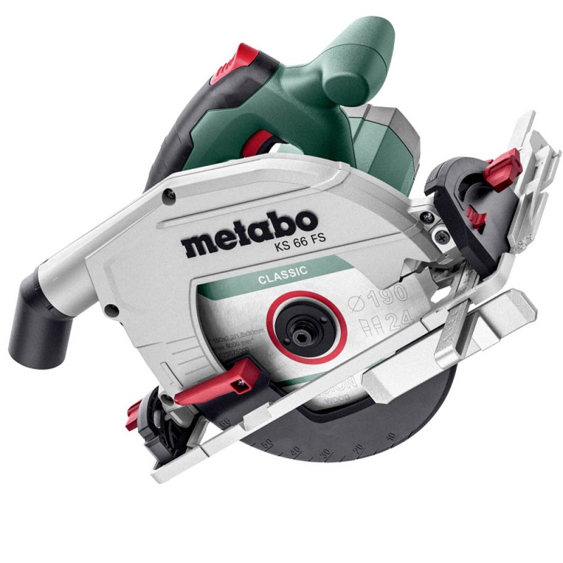 Sierra Circular 7 1/2" (190mm) 1500W Corte en 90° 66mm Metabo KS 66 FS