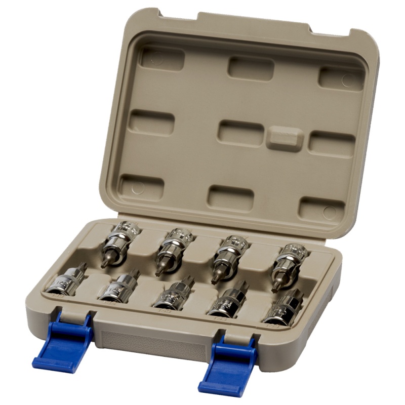 Set de Dados Punta Torx 1/2" Corto 9 Pzs Irimo 129-9T-4