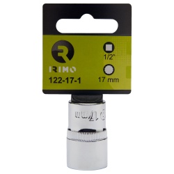 Dado Poligonal Milimétrico 1/2" x 17mm Corto Irimo 122-17-1