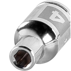 Dado Hexagonal Milimétrico 1/4" x 4mm Corto Truper 13166