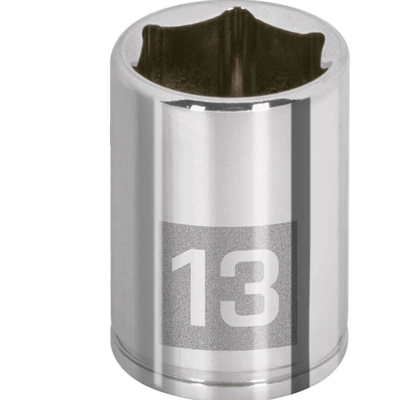 Dado Hexagonal Milimétrico 1/4" x 13mm Corto Truper 13175