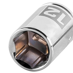 Dado Hexagonal Milimétrico 1/4" x 12mm Corto Truper 13174