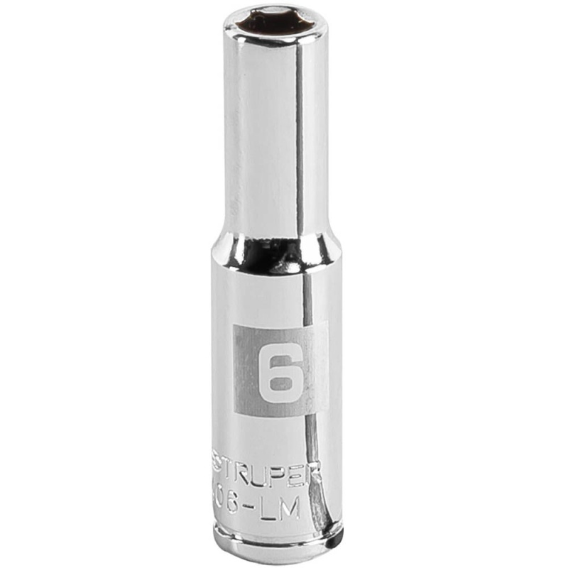 Dado Hexagonal Milimétrico 1/4" x 6mm Largo Truper 13200