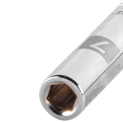 Dado Hexagonal Milimétrico 1/4" x 7mm Largo Truper 13201