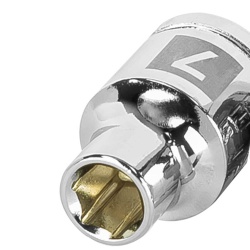 Dado Hexagonal Milimétrico 3/8" x 7mm Corto Truper 13671