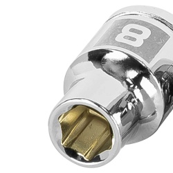 Dado Hexagonal Milimétrico 3/8" x 8mm Corto Truper 13672
