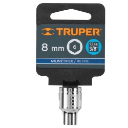 Dado Hexagonal Milimétrico 3/8" x 8mm Corto Truper 13672