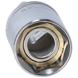 Dado Saca Bujía Hexagonal Milimétrico 3/8" x 16mm Corto Bahco 7406ZZ-16