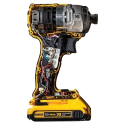 Atornillador de Impacto 1/4" 20V Brushless 2 Bat y Carg Dewalt DCF887D2-B2