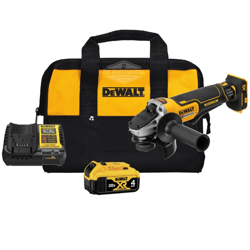 Amoladora Angular 5" 20V Brushless 1 Bat y Carg Dewalt DCG413M1-B2
