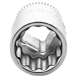 Dado Poligonal Milimétrico 1/4" x 6mm Corto Bahco A6700DM-6