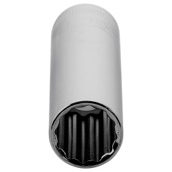 Dado Poligonal Milimétrico 3/8" x 18mm Largo Bahco A7402DM-18