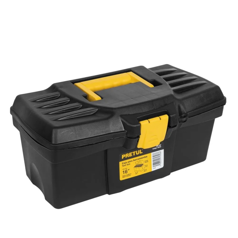 Caja para Herramientas 16" Broche de Plástico Pretul 20532