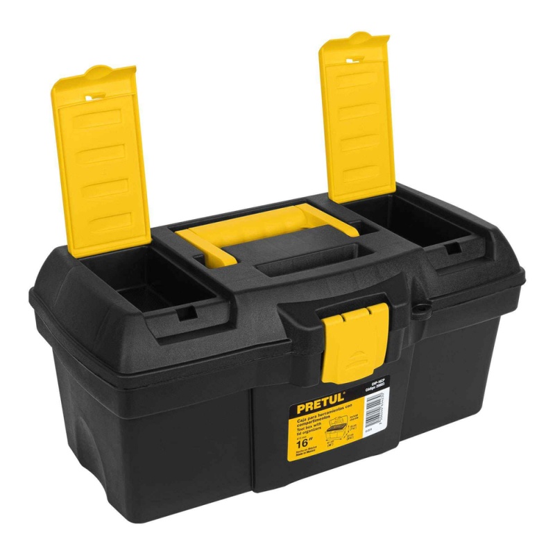 Caja para Herramientas 16" con Compartimentos Pretul 20603