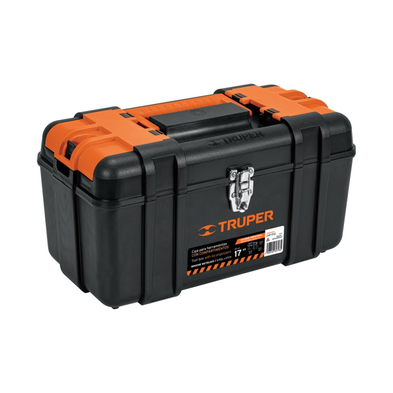 Caja para Herramientas 17" con Compartimentos Truper 102434