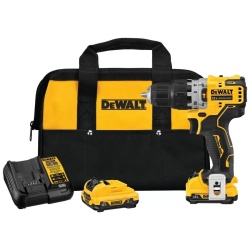 Taladro Percutor 3/8" 12V Brushless 2 Bat + Cinturón Porta Herramientas DCD706F2-K5