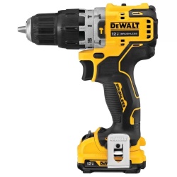 Taladro Percutor 3/8" 12V Brushless 2 Bat + Cinturón Porta Herramientas DCD706F2-K5