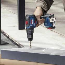 Taladro Perc 1/2" 18V Brushless Inc 1 Bat y Carg + Set de Puntas y Brocas X-Line 41 pzs Bosch