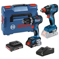 Llave de Impacto + Taladro Percutor 18V 1/2" Brushless 2 Bat y Carg + Caja 17" Toolbox Bosch