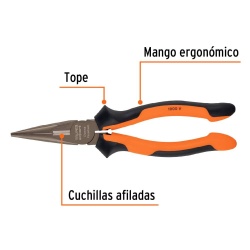 Alicate Punta y Corte 8" Aislado Truper 17336