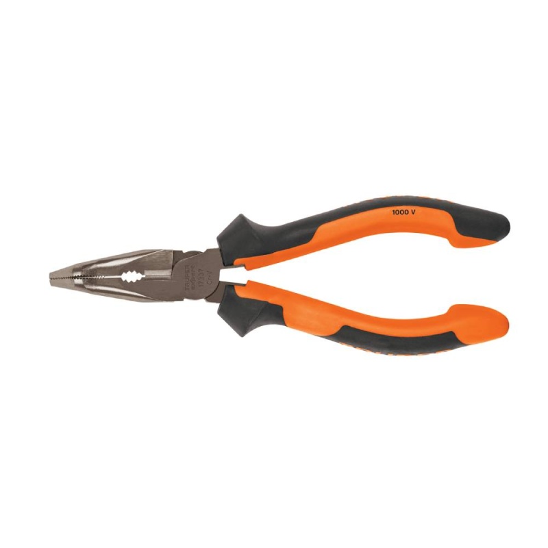 Alicate Punta Curva 6" Aislado Truper 17337